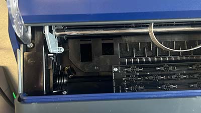 Maintenance panel on the J7300.