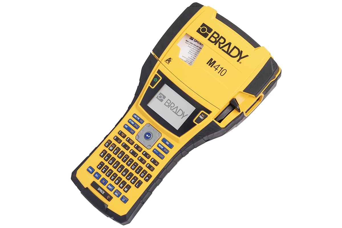 The M410 Brady portable printer.