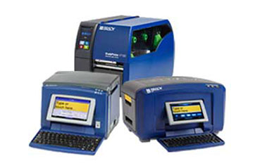 Three industrial printers from Brady.