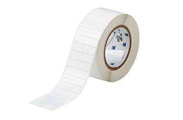 A roll of barcode labels.