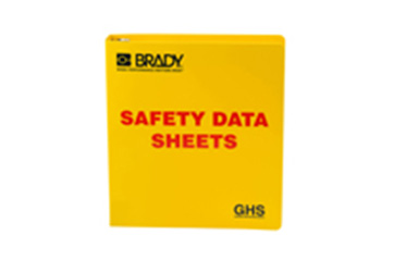 A material data safety sheets binder.