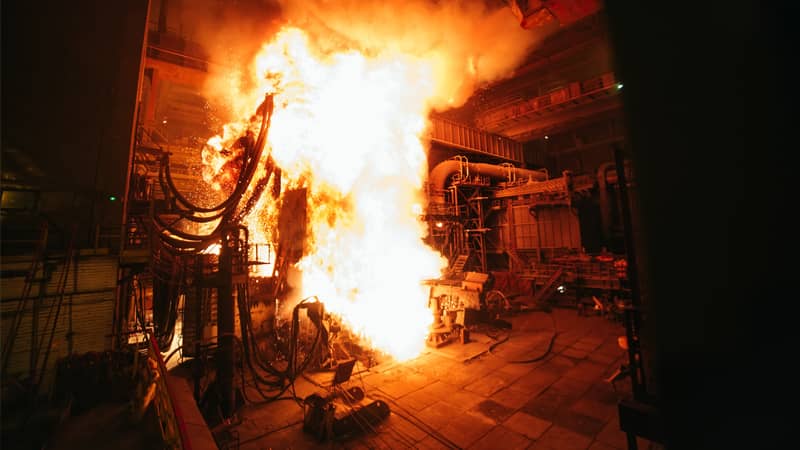An arc flash even causes an explosion in an industrial setting.