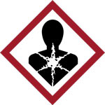 Chemical safety symbol for health hazard