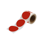 Roll of social distancing adhesive dots for floor marking