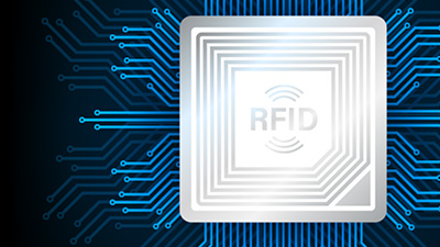 RFID asset tracking chip